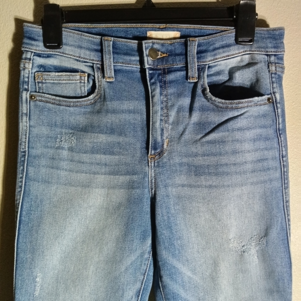 Altar'd State Denim Jeans Stretch Straight Leg Size 28 - Picture 2 of 11